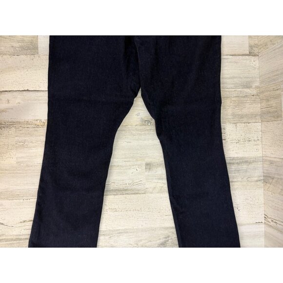 Ann Mashburn Faye Flare Cropped Pants Womens L Indigo Stretch Denim Jeans NWT - Picture 11 of 14